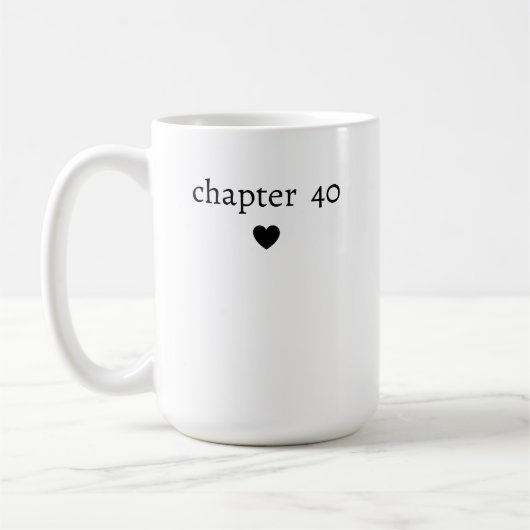 第40回誕生日40章 コーヒーマグカップ (左)