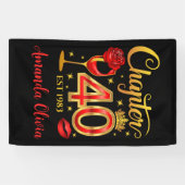 第40回誕生日、第40章女性 横断幕 (横)