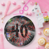 第40回誕生花火inクラウド紙プレート ペーパープレート (パーティー)