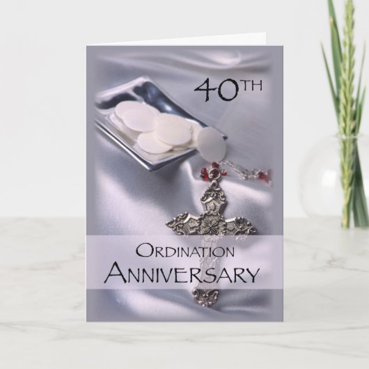第40回Ordination Anniversaryおめでとう，ホスト カード (正面)