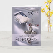 第40回Ordination Anniversaryおめでとう，ホスト カード (黄色い花)