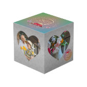 第40回Rubyの周年記念結婚ハートフレーム フォトキューブ (裏面アングル)