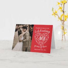 第40回Rubyの結婚記念日ハートカード カード