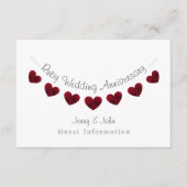 第40回Rubyの結婚記念日パーティー/ゲスト詳細 エンクロージャーカード (正面)