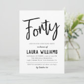 第40回Script Word誕生日招待状 招待状 (スタンド正面)