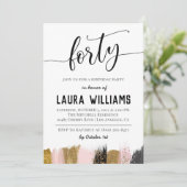 第40回Script Word誕生日招待状 招待状 (スタンド正面)