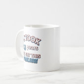 第40年の誕生日のデザイン コーヒーマグカップ (正面左)