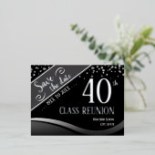 第40期クラス懇親会エレガントブラック 箔シーズンポストカード (立ち正面)