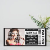 第40期白黒チケット 招待状 (スタンド正面)