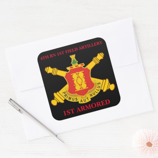 第40期第1フィールド火砲1期装甲シール スクエアシール (封筒)