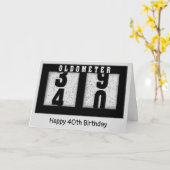 第40期誕生日オドメータ カード (黄色い花)