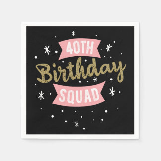 第40期誕生日チーム スタンダードカクテルナプキン