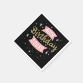 第40期誕生日チーム スタンダードカクテルナプキン (角)