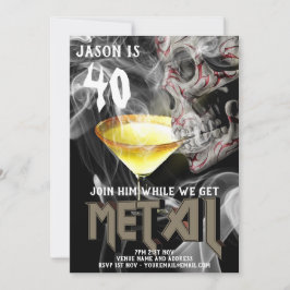 第40期重金属誕生日招待状ギターゴシック 招待状