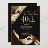 第40殺人事件推理小説の誕生日 招待状 (正面/裏面)