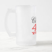 第40男性へ誕生日ビールガラスのマグ|のギフト フロストグラスビールジョッキ (左)