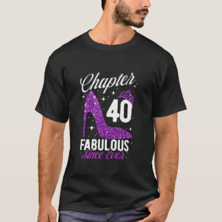第40章から40歳の誕生日の女性 Tシャツ