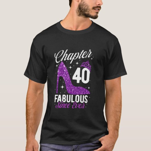 第40章から40歳の誕生日の女性 Tシャツ (正面)