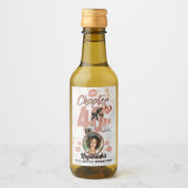 第40章バラ金ゴールド第40回エレガント誕生日 ワインラベル (正面)