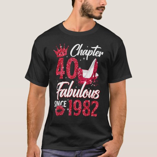 第40章1982年から40歳の誕生日の女王 Tシャツ (正面)