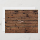 第40第50第60誕生会の木製の驚きの招待 招待状 (裏面)