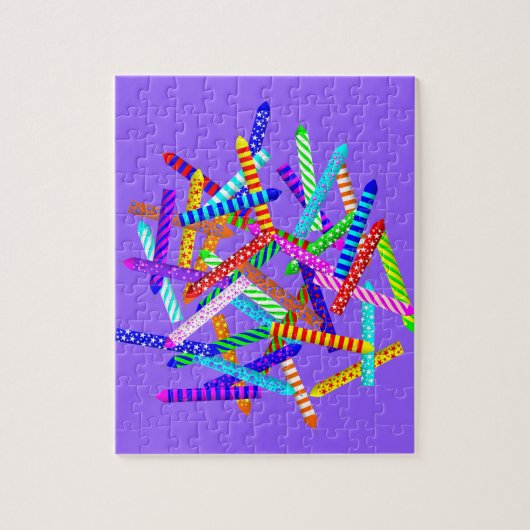 第40蝋燭との誕生日 ジグソーパズル (縦)