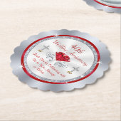 第40記念パーティーの好意、安いコースター ペーパーコースター (アングル)