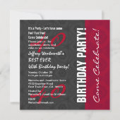 第40誕生会のエレガントな原稿はW14に番号を付けます 招待状 (正面)