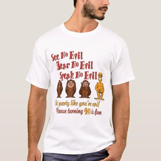 第40誕生会のギフト Tシャツ (正面)