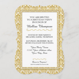 第40誕生会の魅力的で素晴らしいGatsbyのスタイル 招待状