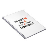 第40誕生日のデザイン ノートブック (右側)