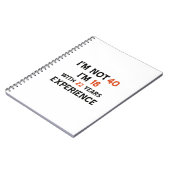 第40誕生日のデザイン ノートブック (左側)