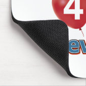 第40誕生日のデザイン マウスパッド (コーナー)