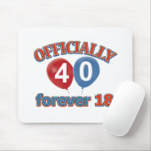 第40誕生日のデザイン マウスパッド (マウス)