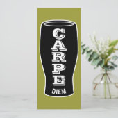 第40誕生日のパーティの招待状のCarpe Diemの応援 招待状 (スタンド正面)