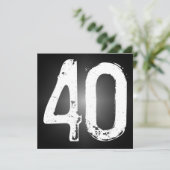 第40誕生日のパーティの招待状 招待状 (スタンド正面)