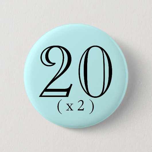 第40誕生日の後押しボタン 缶バッジ (正面)