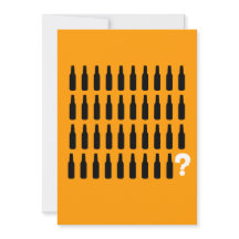 第40誕生日の招待状-ビール応援!