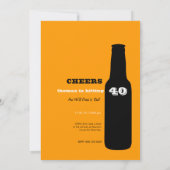 第40誕生日の招待状-ビール応援! 招待状 (裏面)