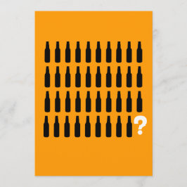 第40誕生日の招待状-ビール応援! 招待状