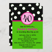 第40誕生日の招待状 招待状 (正面/裏面)