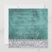 第40誕生日の蝶きらきら光るな招待状 招待状 (裏面)