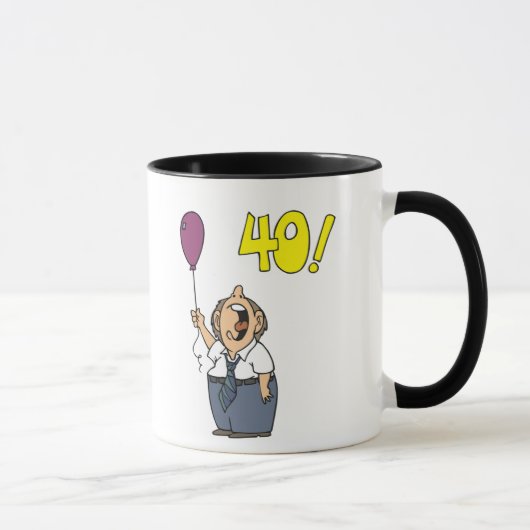第40誕生日プレゼントのマグ マグカップ (右)