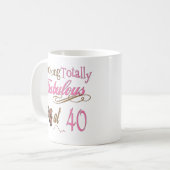 第40誕生日プレゼント コーヒーマグカップ (正面左)