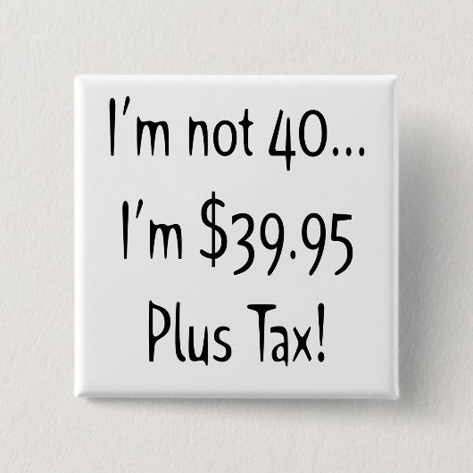 第40誕生日ボタン 缶バッジ (正面)