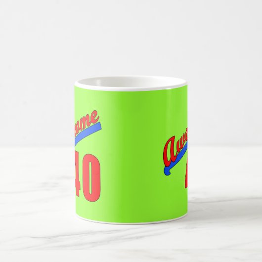 第40誕生日40歳のに素晴らしい コーヒーマグカップ (中央)