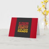 第40誕生日 カード (黄色い花)