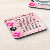 第40誕生日-姉妹の詩 コースター (左側)