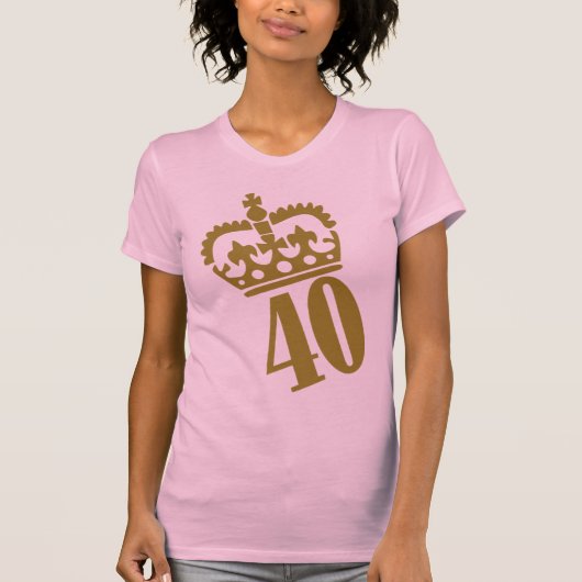 第40誕生日-数- 40 Tシャツ (正面)
