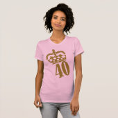 第40誕生日-数- 40 Tシャツ (正面フル)